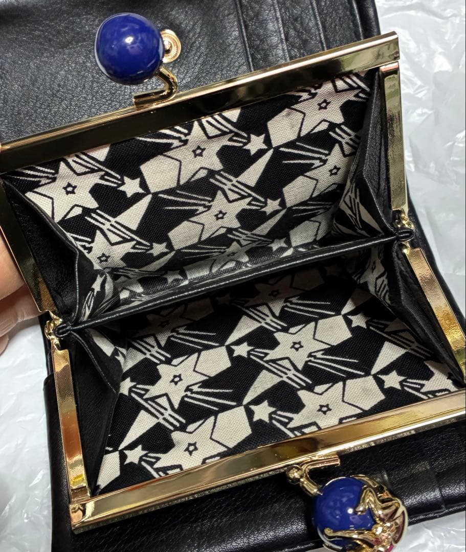 ANNA SUI （アナスイ）二つ折り財布 プレイングキャット