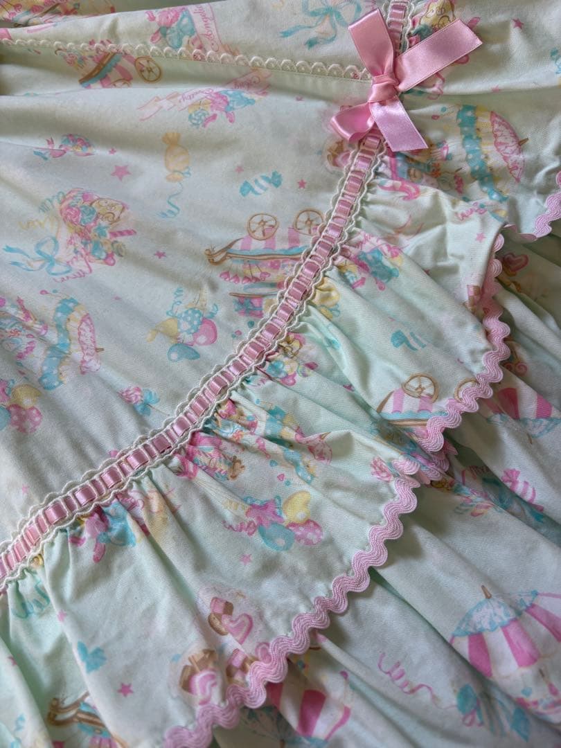Angelic Prettyキャンディファンフェア柄JSKミント
