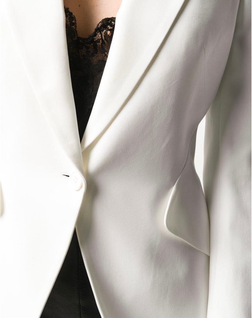 Alexander McQueen パワーショルダージャケット　ホワイト　40