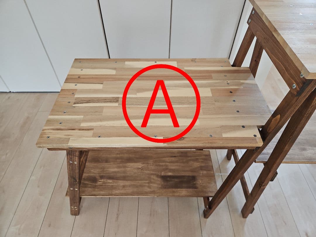 キッチンテーブル自作品【アカシア集成材】