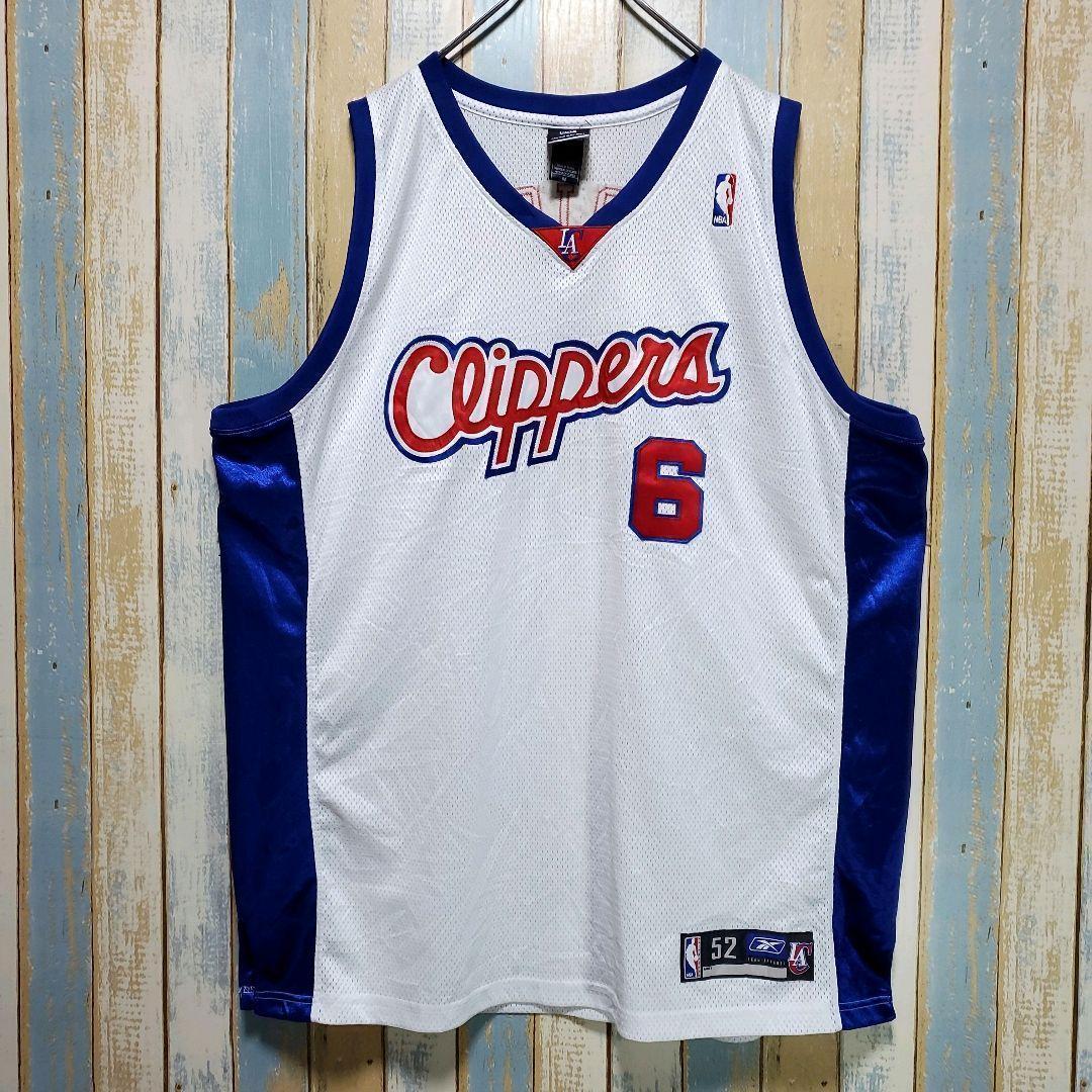【リーボック】【NBAクリッパーズ】タンクトップ　総刺繍ロゴ　ＸＸＬ相当