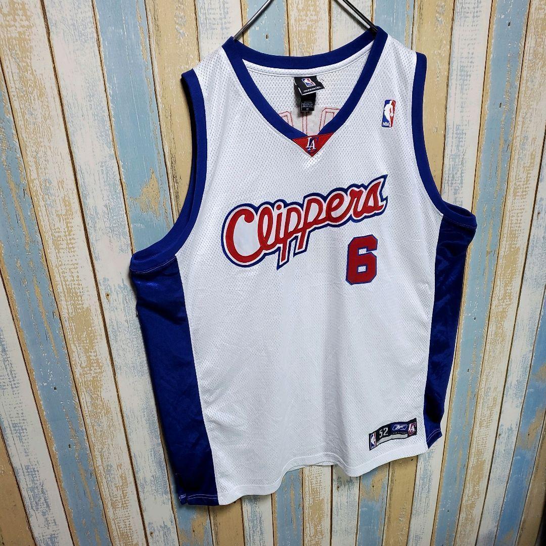 【リーボック】【NBAクリッパーズ】タンクトップ　総刺繍ロゴ　ＸＸＬ相当
