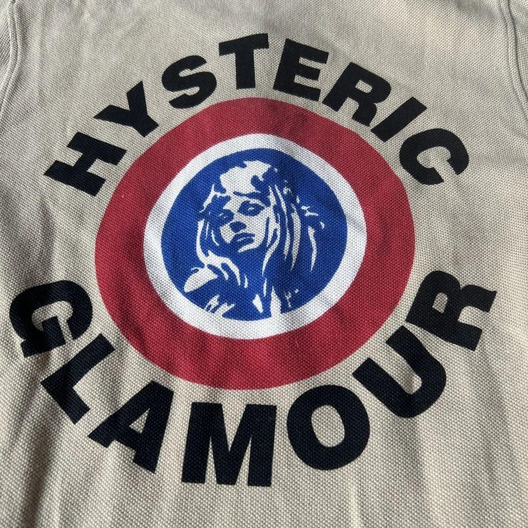 HYSTERIC GLAMOUR 半袖ポロシャツ グレー