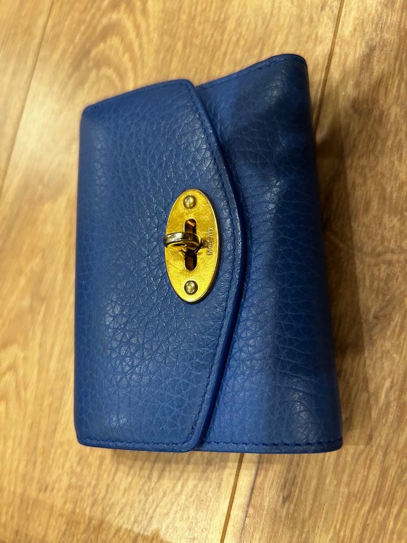 Mulberry ネイビー 三つ折り財布