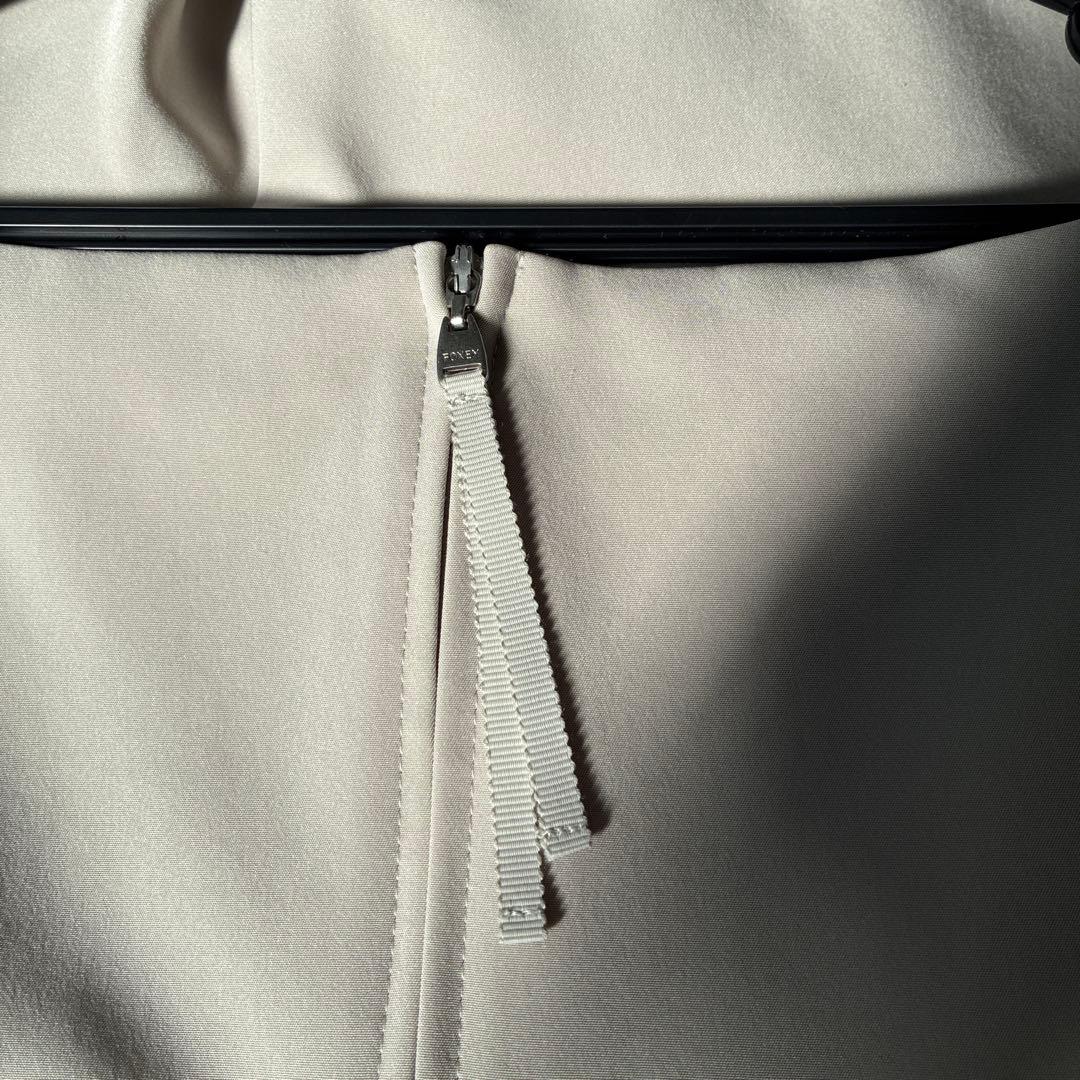 42サイズ　FOXEY NEW YORK バロンワンピ　ロング丈　グレージュ