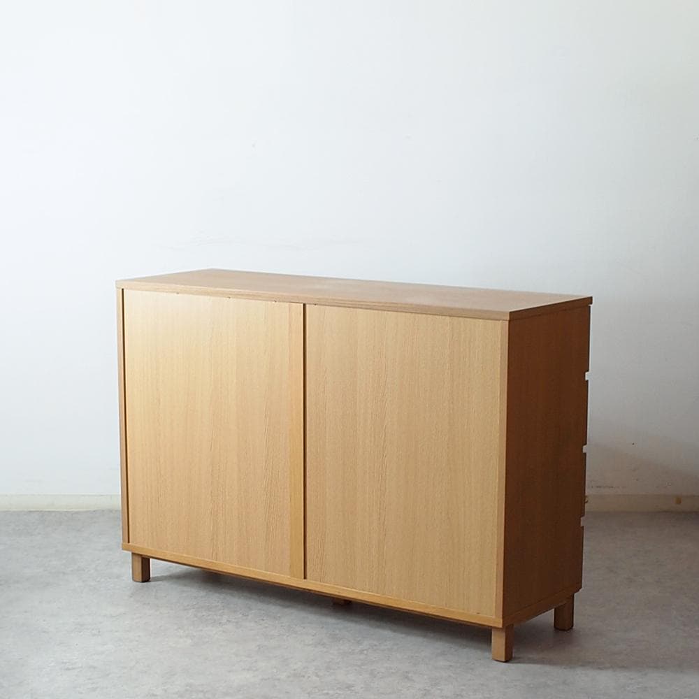 廃盤 無印良品/MUJI オーク材 チェスト 120cm ZR24633