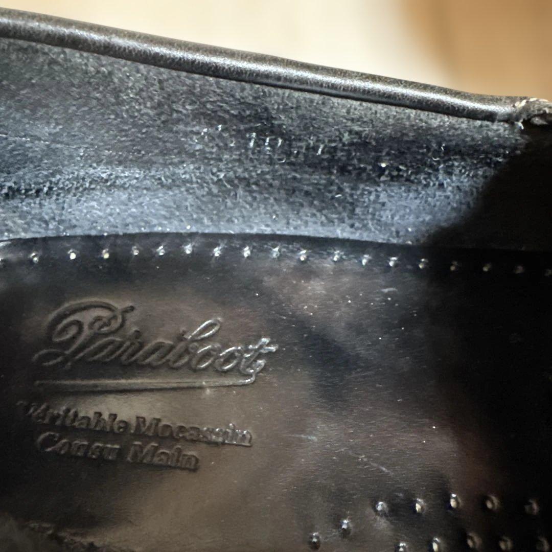 Paraboot Cousu Mainブラックモカシン