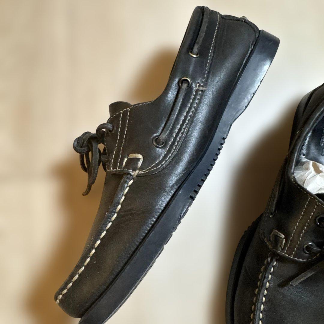 Paraboot Cousu Mainブラックモカシン
