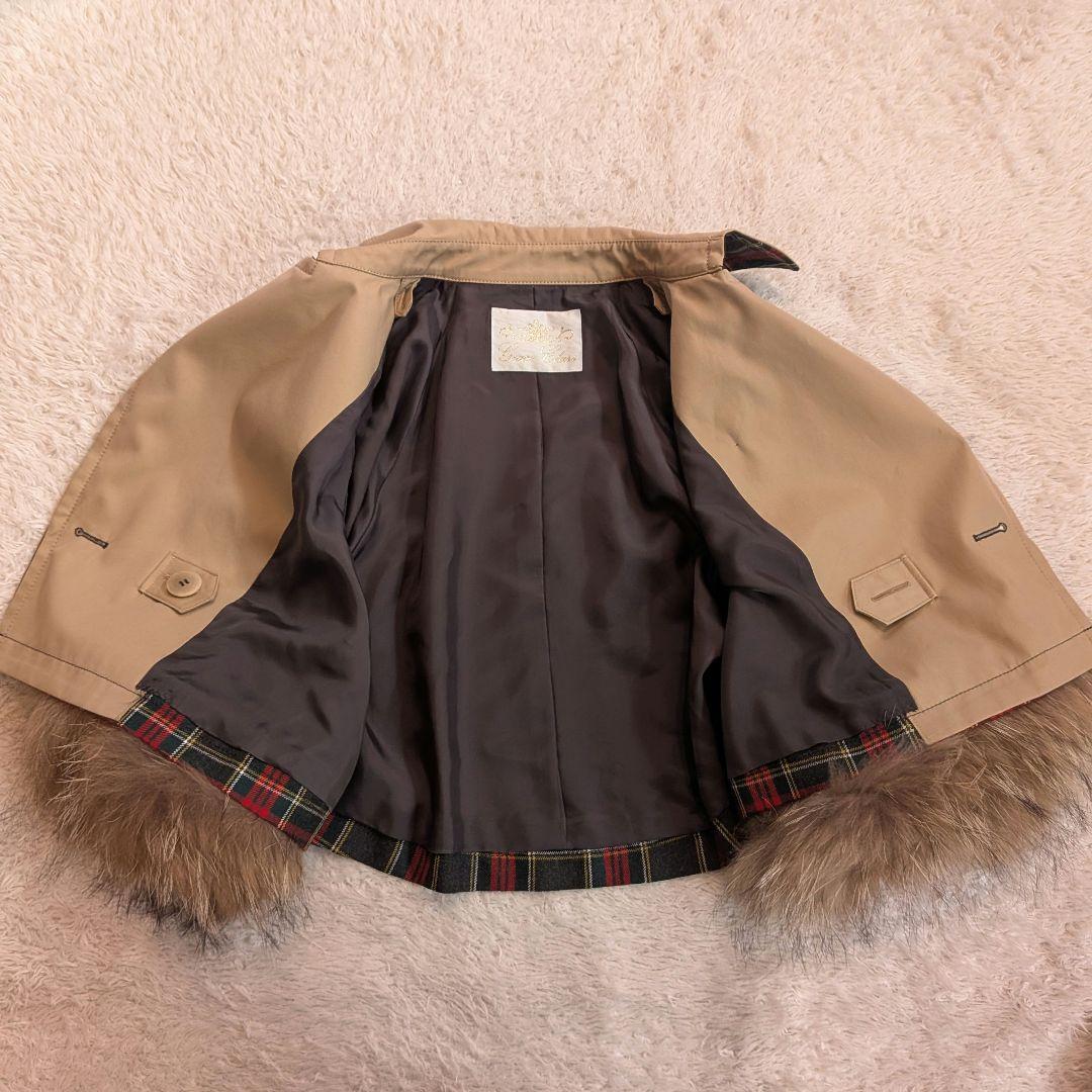新品❀グレーコンチネンタル　チェック切替3WAYトレンチ　日本製　107800円