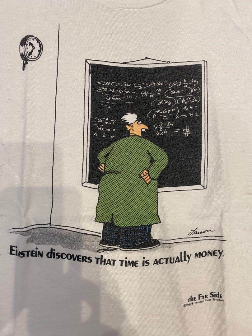 80s USA製 the far side アート　ジョーク　アインシュタイン