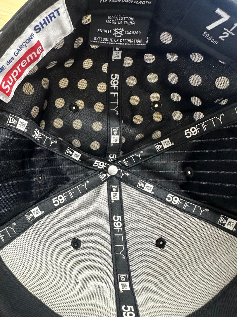 レア　SupremexCOMME des GARCONS キャップ