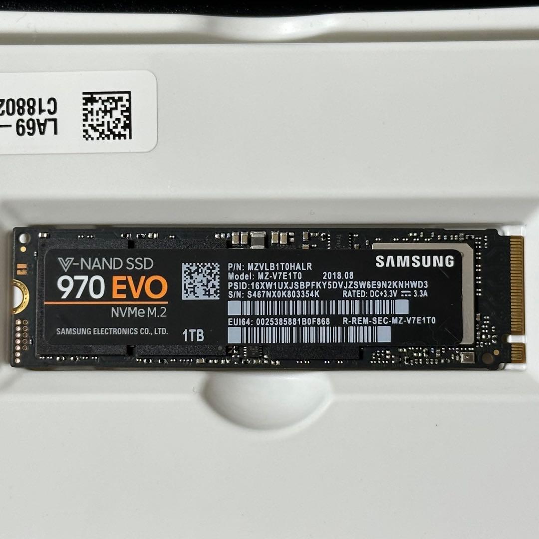 【動作保証】Samsung 970 EVO NVMe M.2 1TB p101