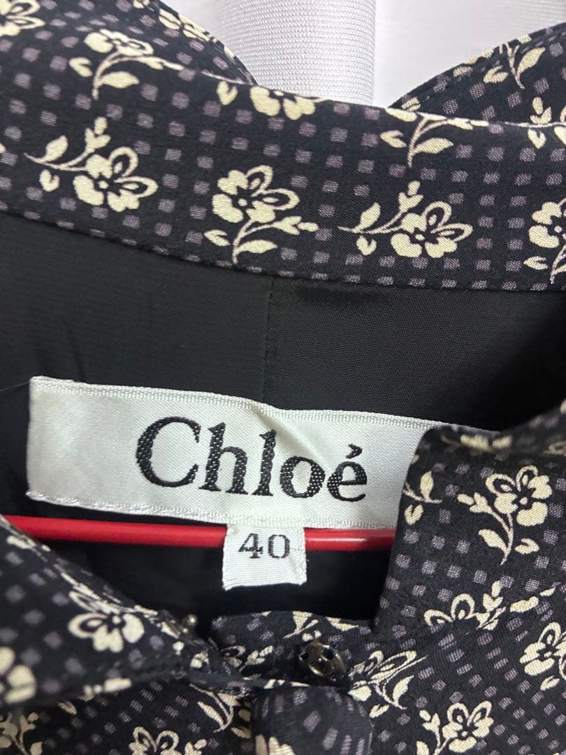 d*7様 Chloe クロエ　シルク　ワンピース　ヴィンテージ　花柄