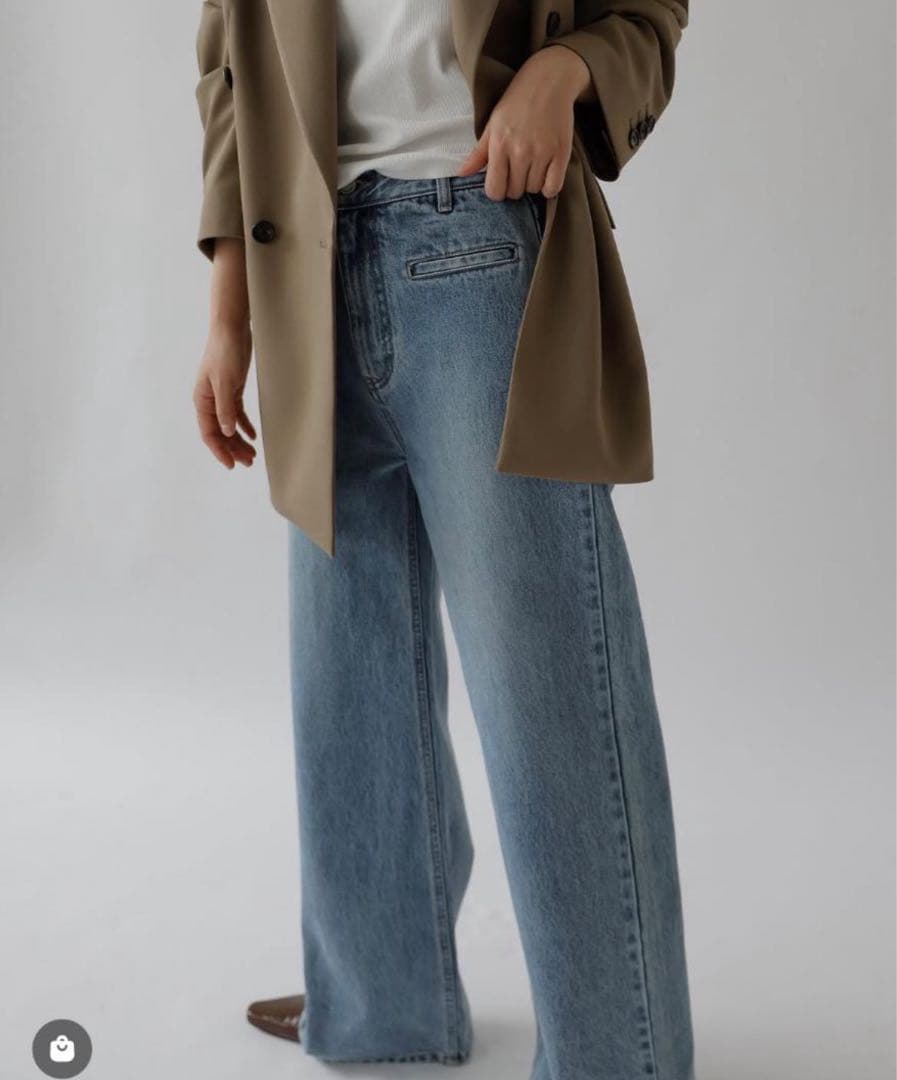 na.e Straight Pocket Jeans S long ナエ デニム