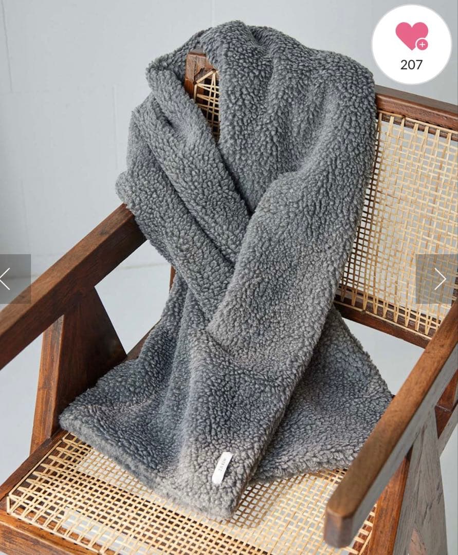 Whim Gazette(ウィム ガゼット) 【THROW】Boa Shawl