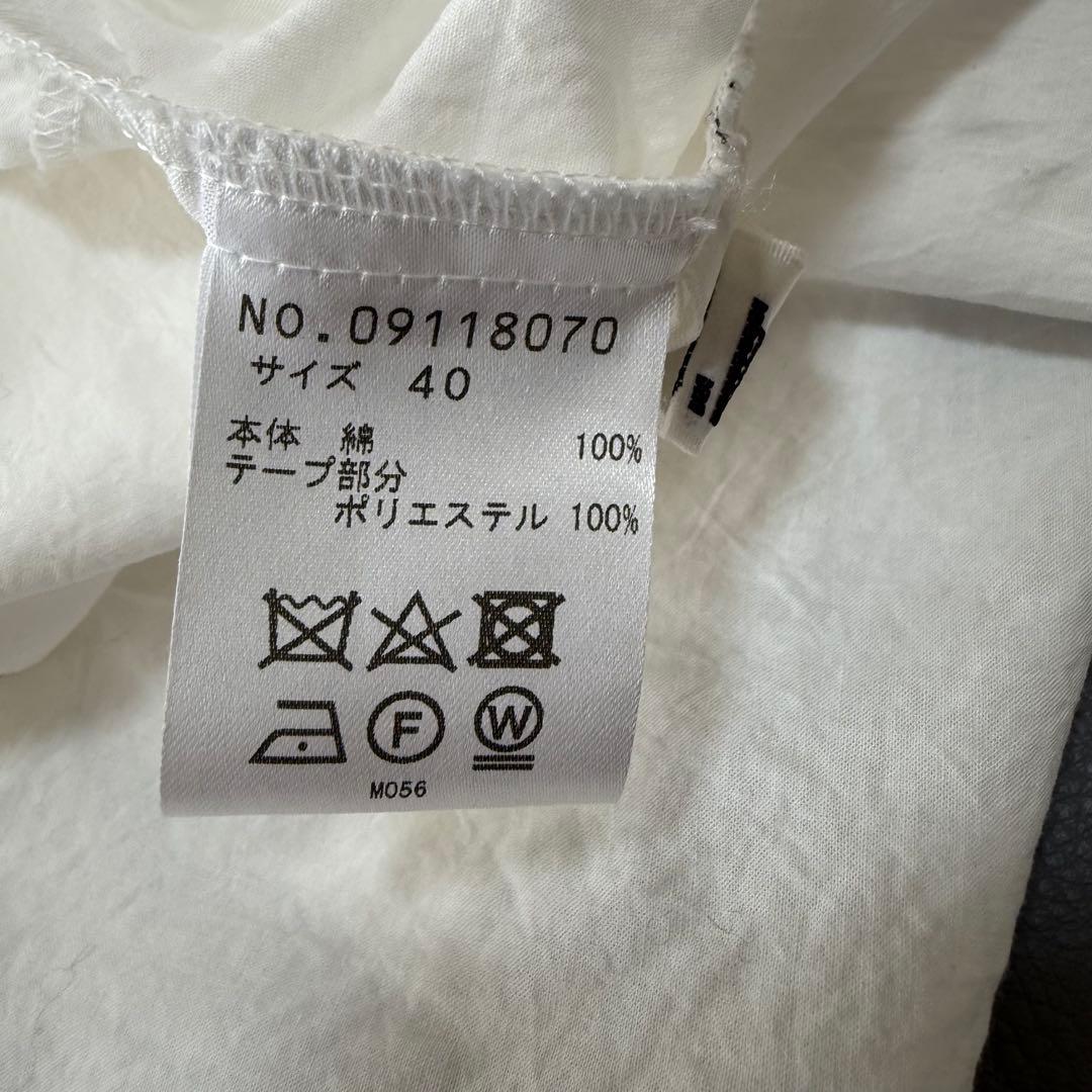 センソユニコ t.b ジャガード ドット シャツワンピース 40 凹凸織