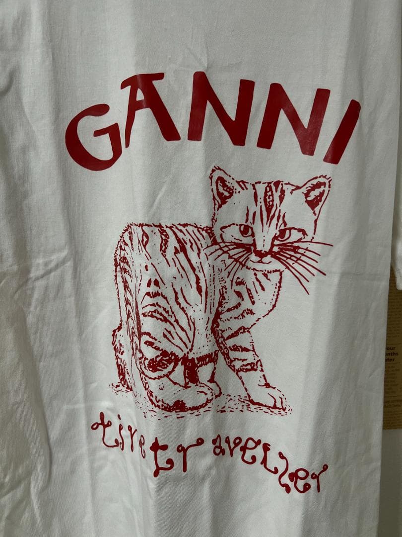 GANNI 猫グラフィック Tシャツ M