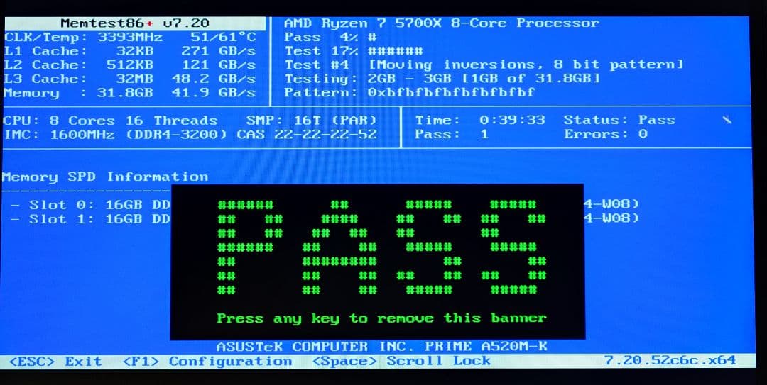 Panram DDR4 3200MHz 16GB×2 計32GB 動作確認済