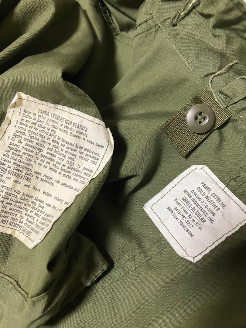 ※極美品※米軍実物 70s M-65 フィッシュテールパーカー　フルセット
