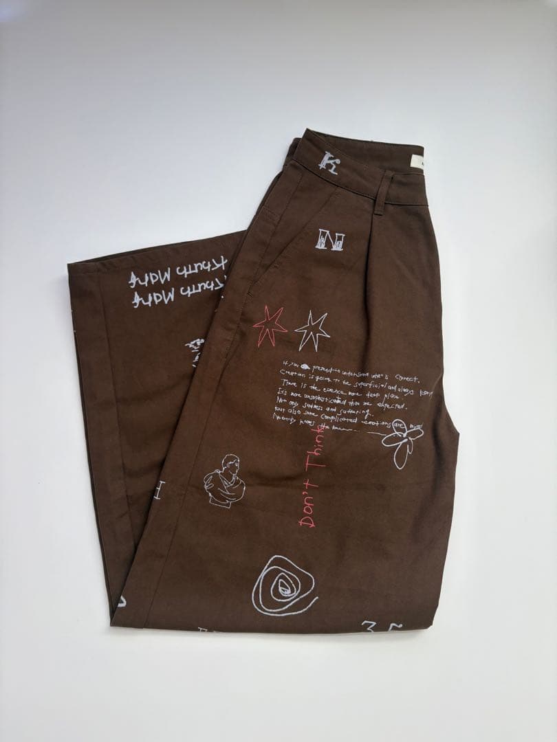 パンツ Knuth Marf high waist tattoo pants
