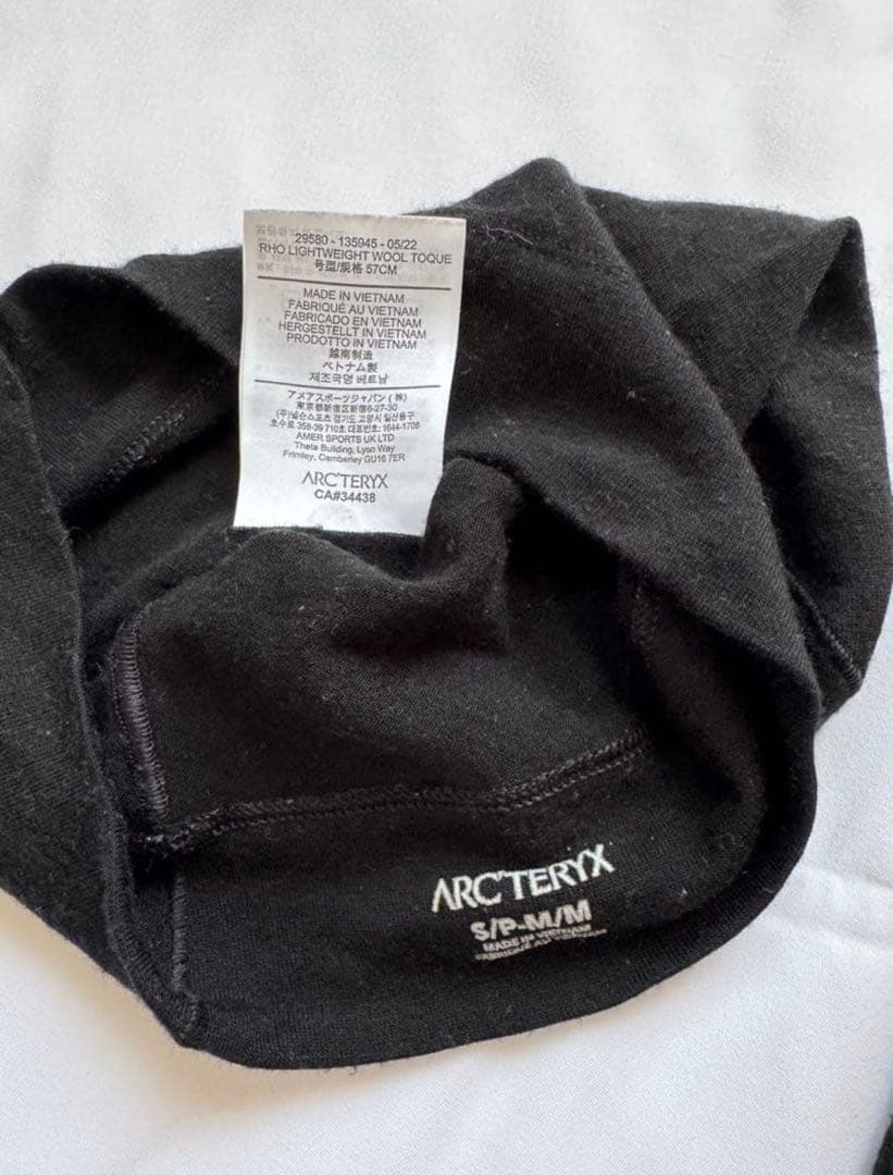 帽子 ARC'TERYX RHO LIGHTWEIGHT WOOL TOQUE M
