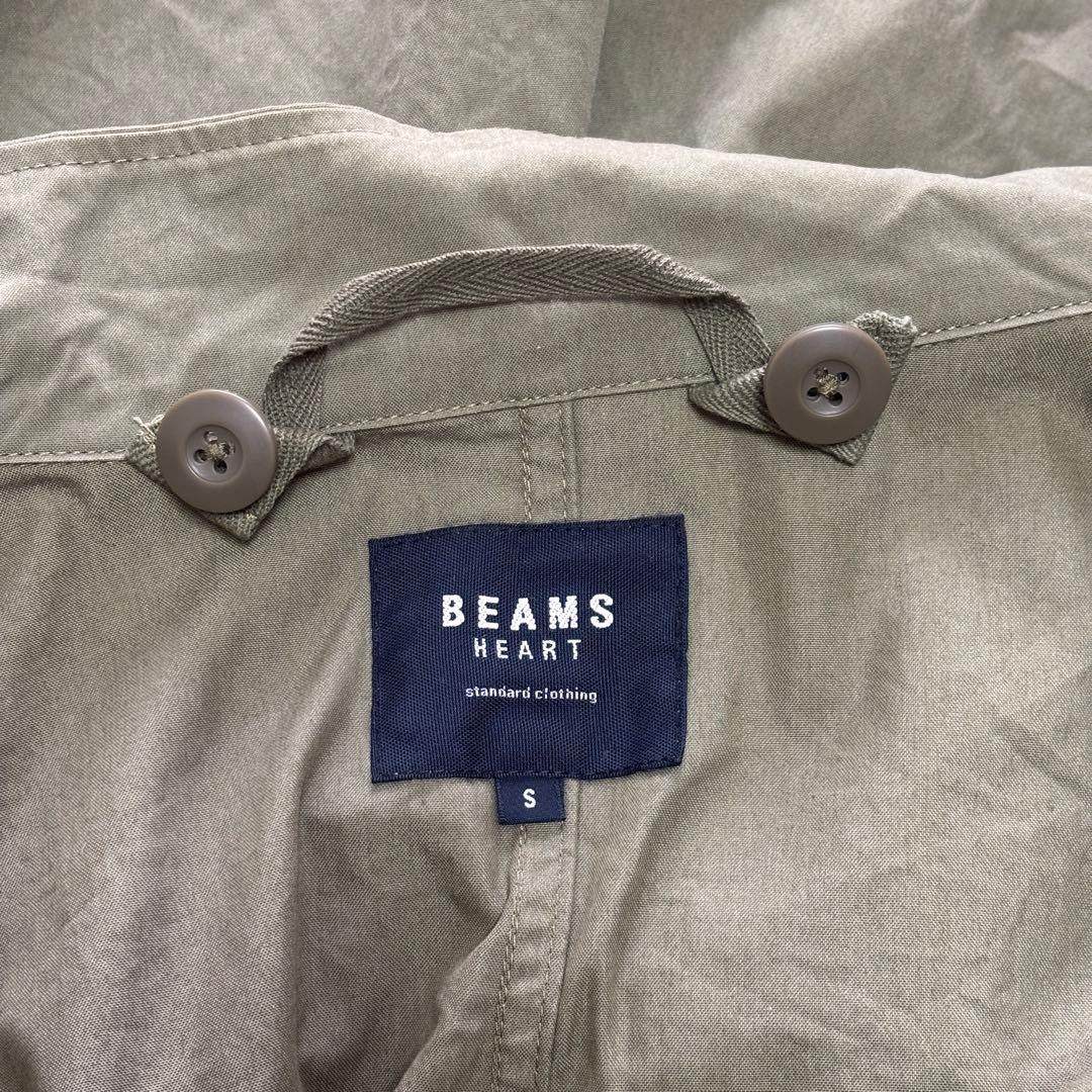 BEAMS HEART 3WAY モッズコート S カーキ