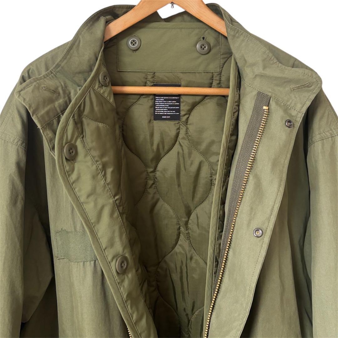 BEAMS HEART 3WAY モッズコート S カーキ