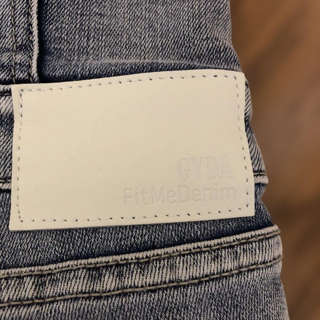 GYDAハイウエスト スキニーデニム ライトブルー