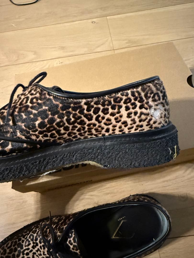 ADIEV PARIS Leopardレオパードアデューパリ豹柄ハラコシューズ
