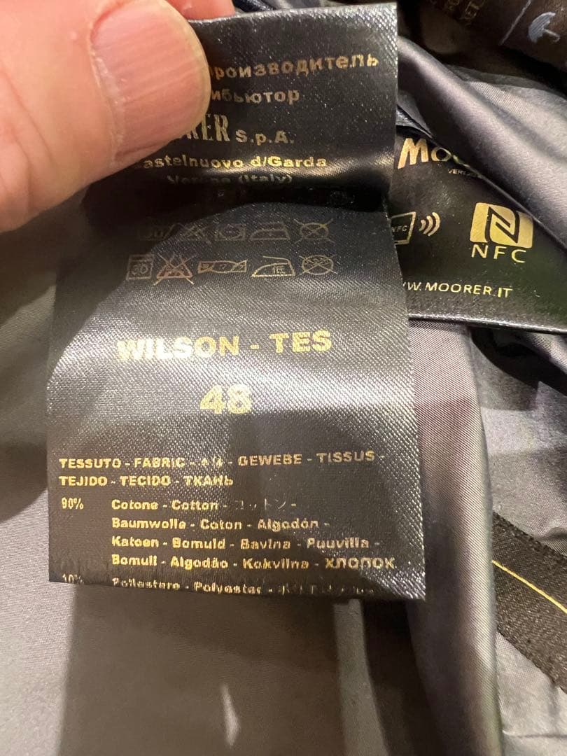 ムーレー ウィルソンMOORER WILSON フーデッドコート