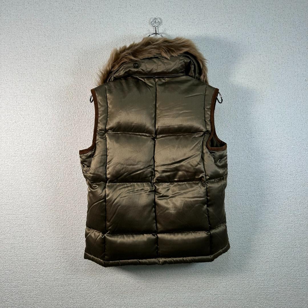 Ralph Lauren ファー付きベスト Sサイズ オリーブグリーン
