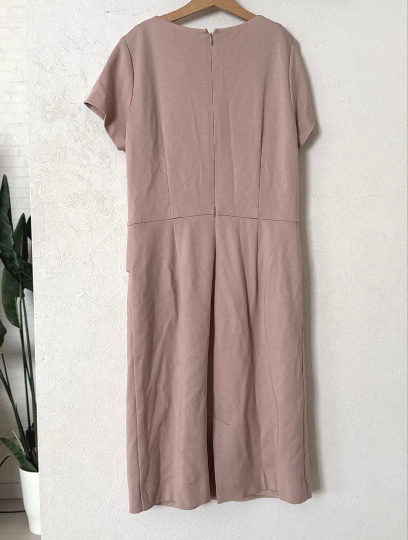日本製　ケイミー　kayme ストレッチレースワンピース　ペプラム