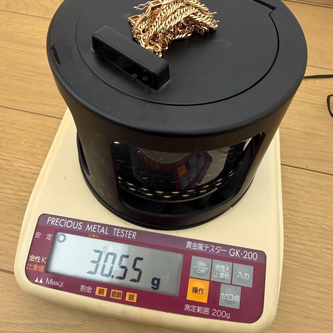 【造幣局検定】K18 喜平ネックレス 12面トリプル 30.5g 50cm