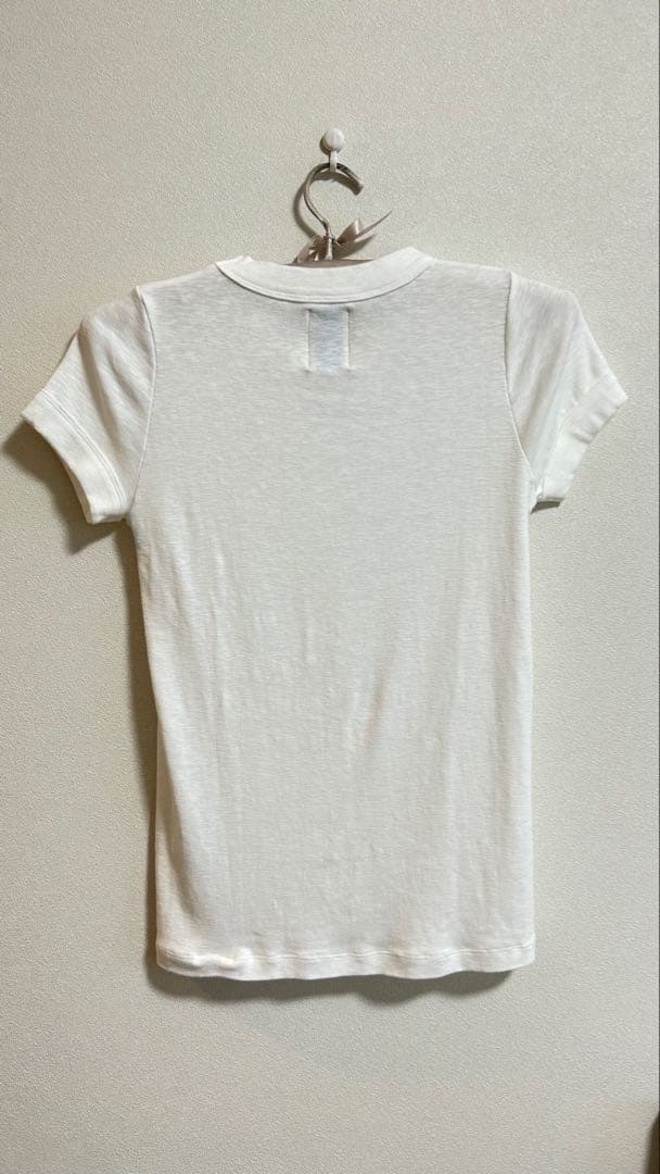 RON HERMAN ホワイト クルーネック Tシャツ