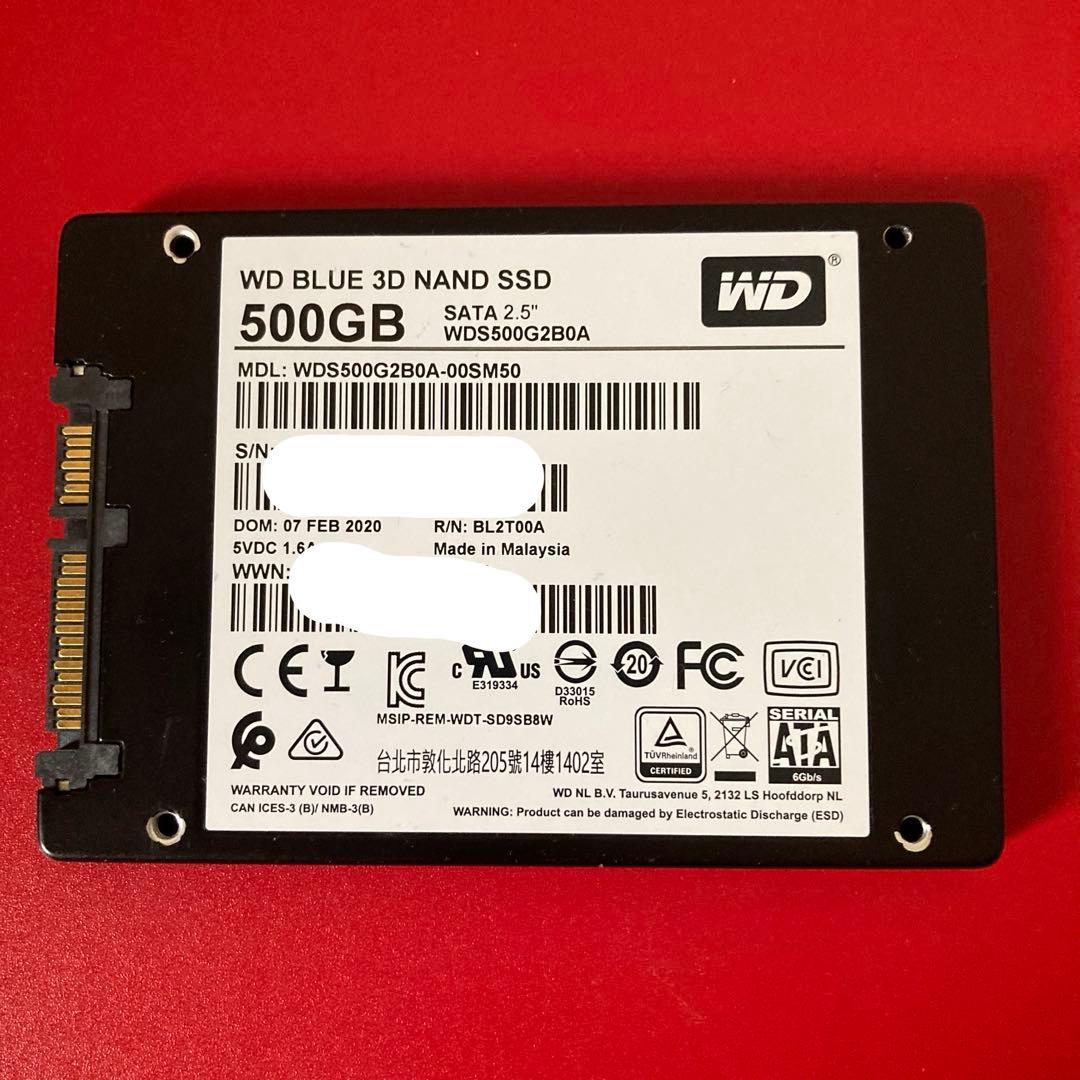 内蔵型SSD SATA SSD 500GB WD BLUE