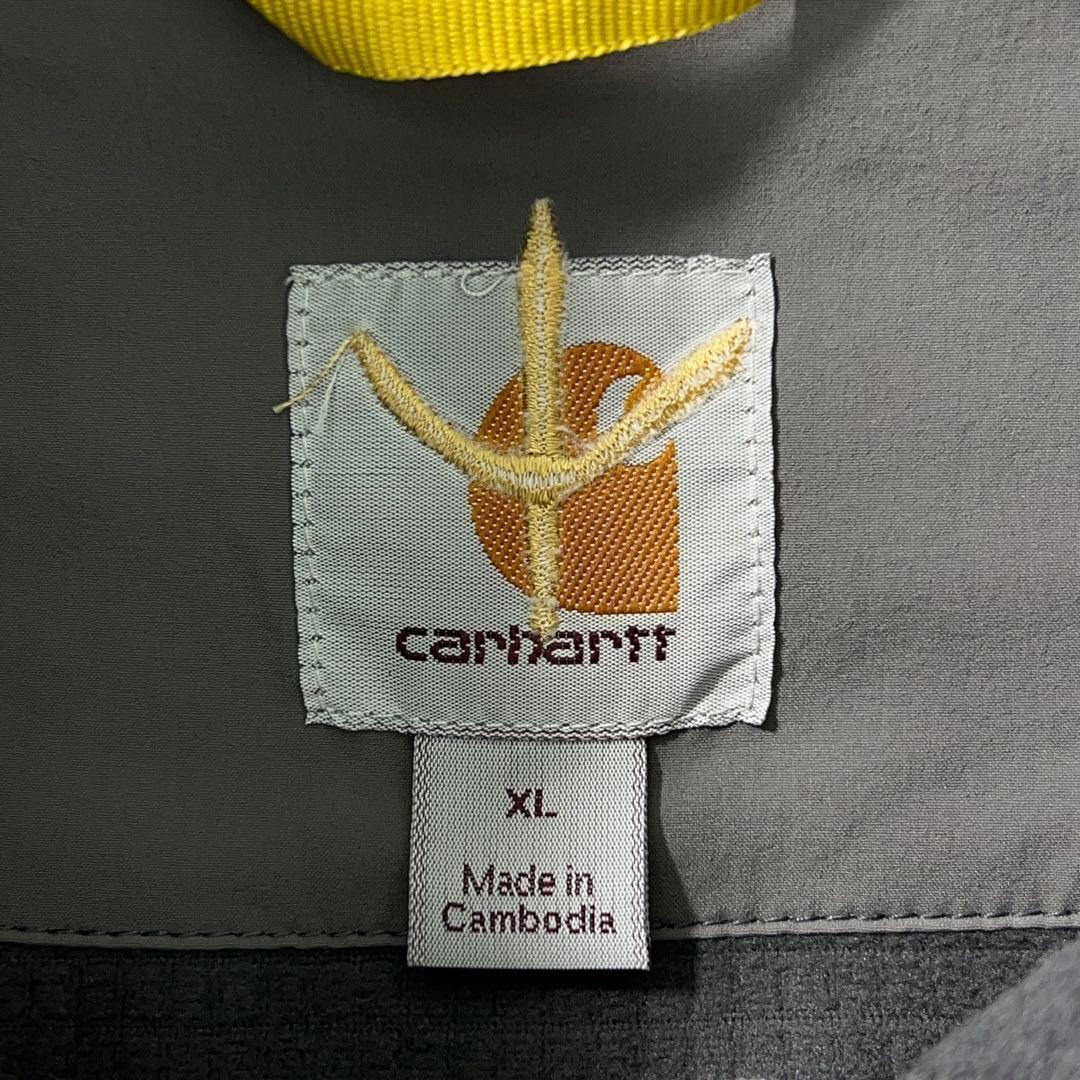 入手困難【Carhartt】ソフトシェルベスト 企業カスタム 別注モデル グレー