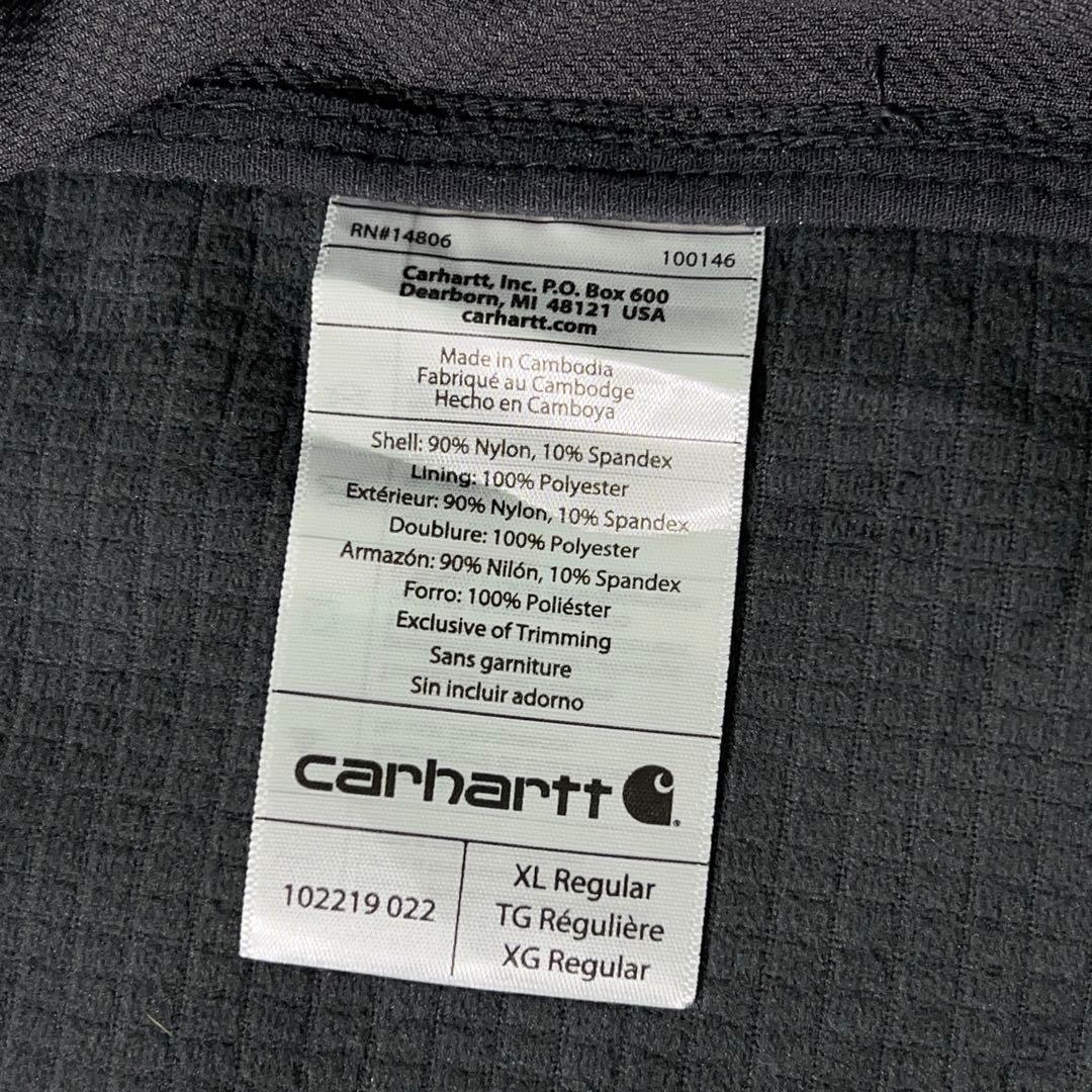 入手困難【Carhartt】ソフトシェルベスト 企業カスタム 別注モデル グレー