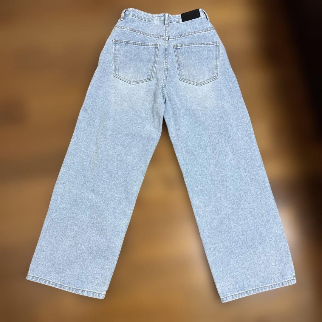 na.e ワイドルーズジーンズ　Wide Loose Jeans M 通常丈