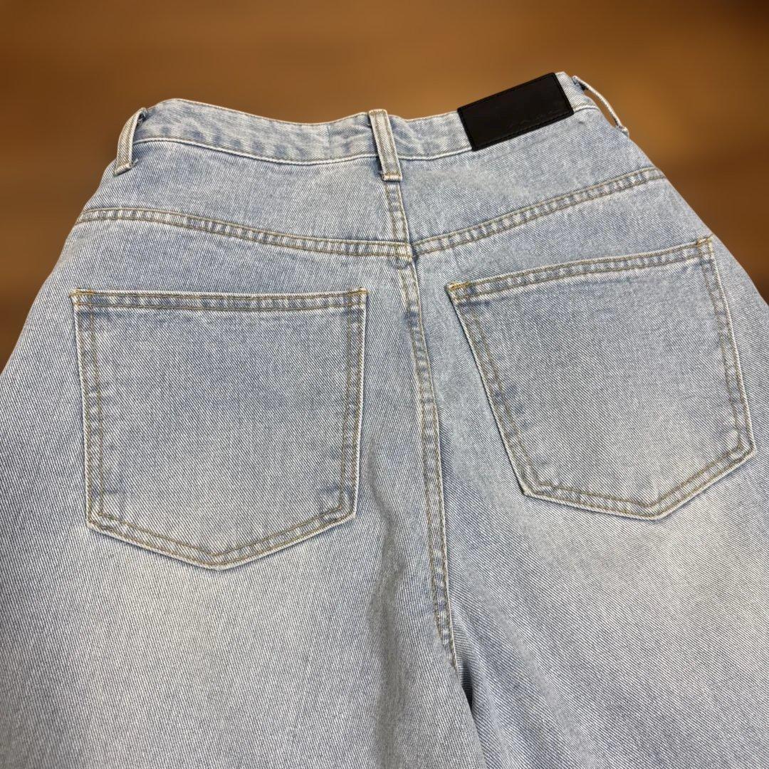 na.e ワイドルーズジーンズ　Wide Loose Jeans M 通常丈