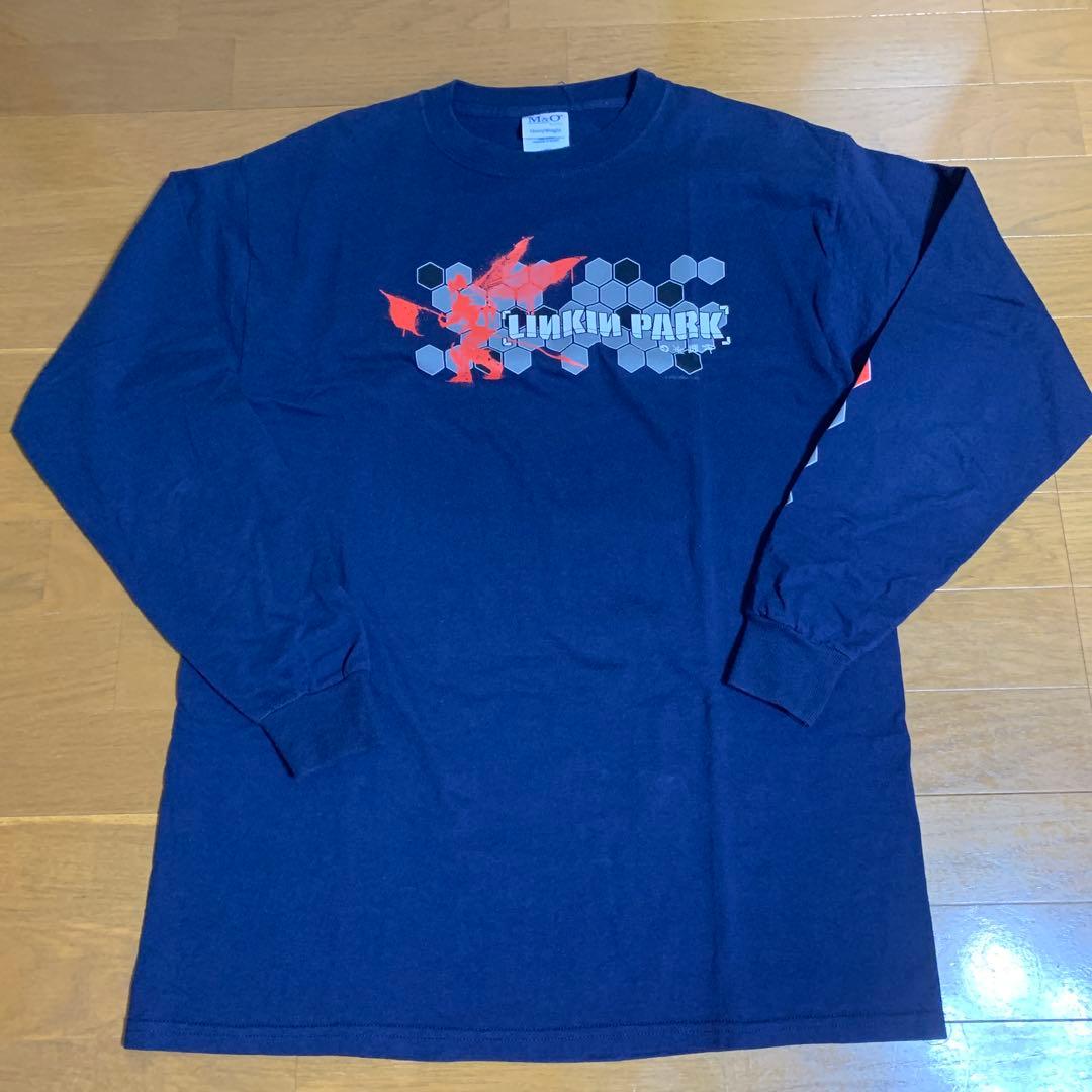 Linkin Park 長袖 Tシャツ L ネイビー リンキンパーク ロンT