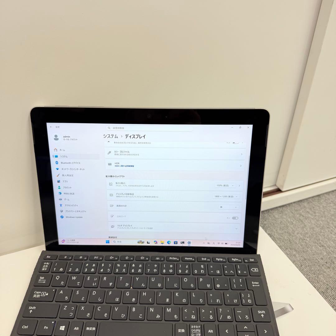 Windowsタブレット本体 Surface Go 8GB/128GB Win 11 LTE