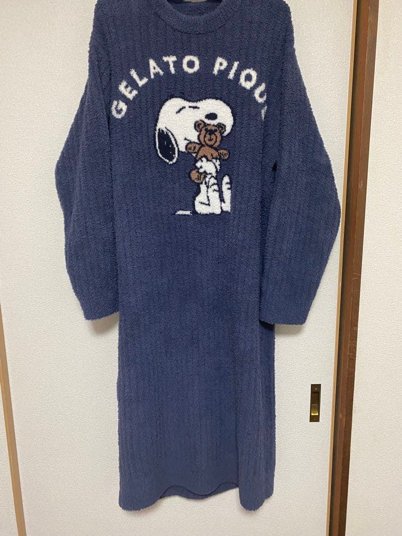 【PEANUTS】SNOOPY×BEAR ジャガードワンピース