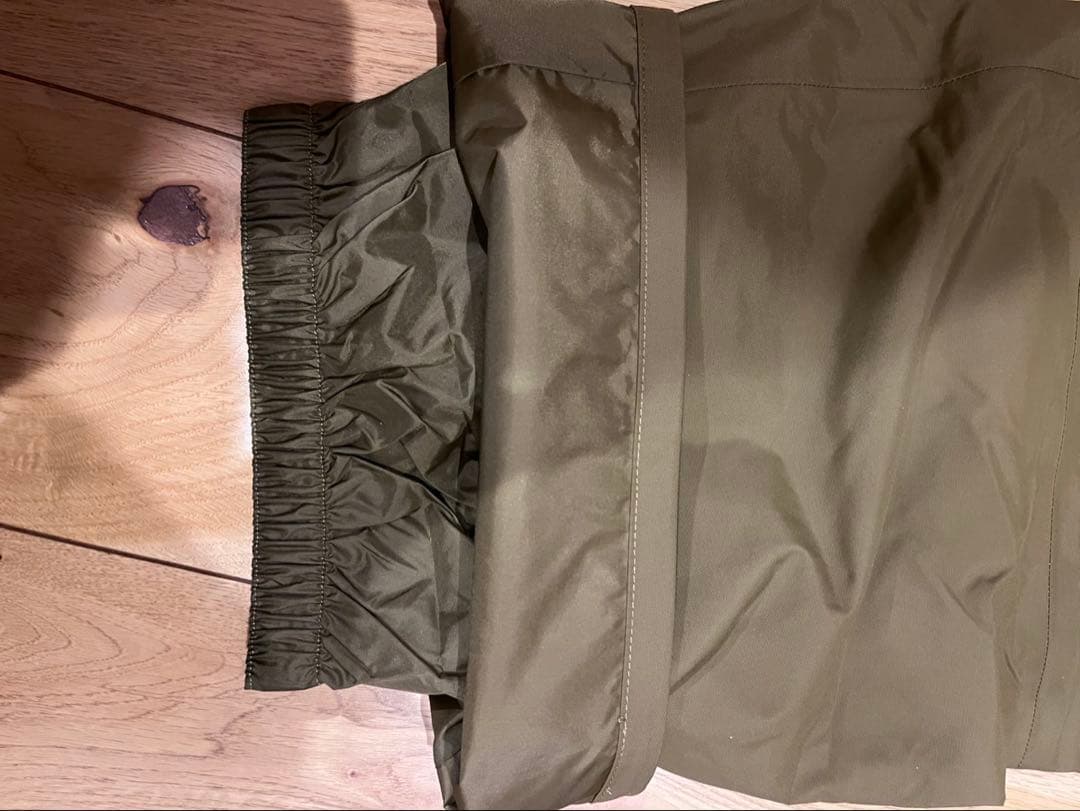 新品 ノースフェイス ナイロンパンツ 裏フリース US限定 L カーキ