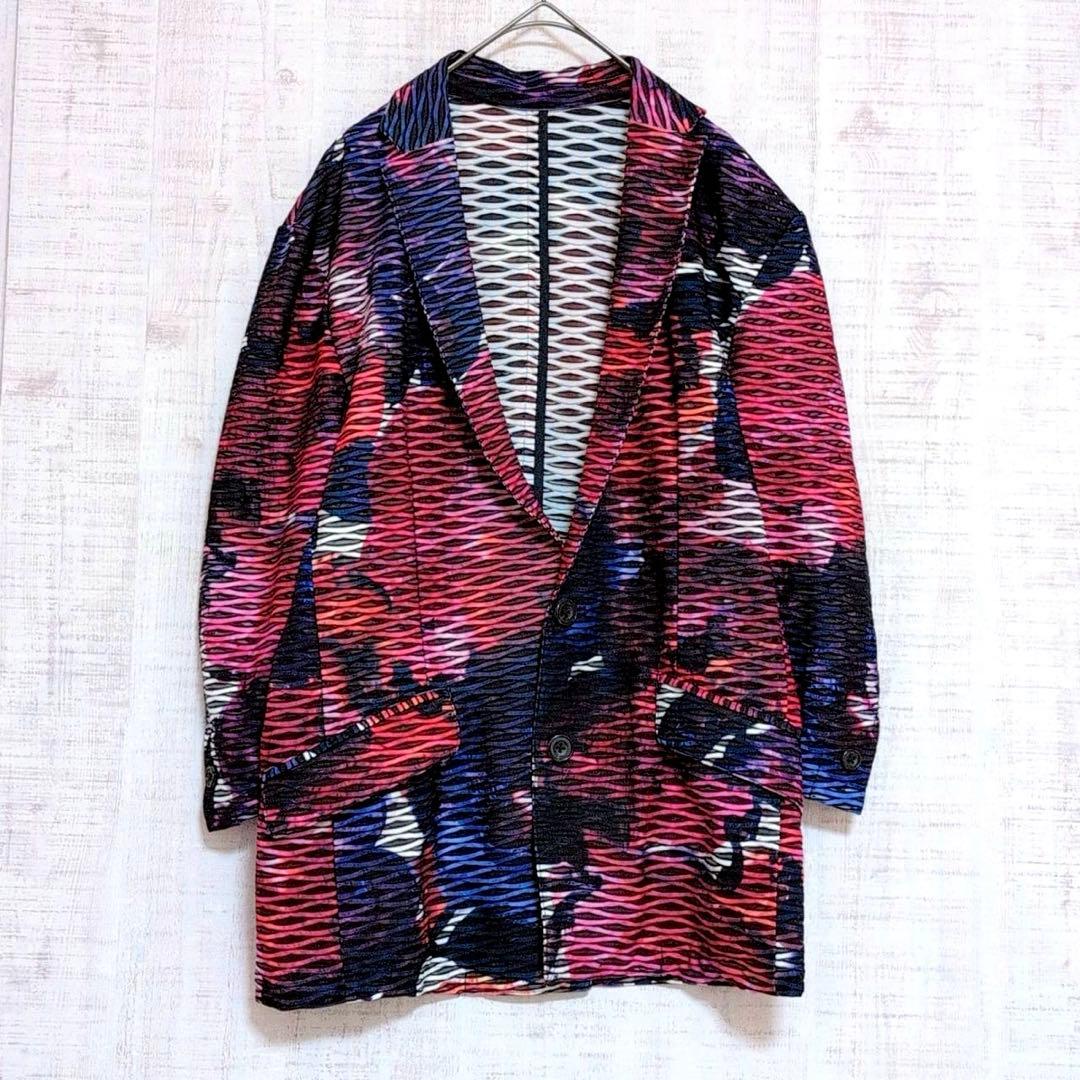 【極美品】トルネードマート 花魁プリント タックJQ ジャケット M ストレッチ