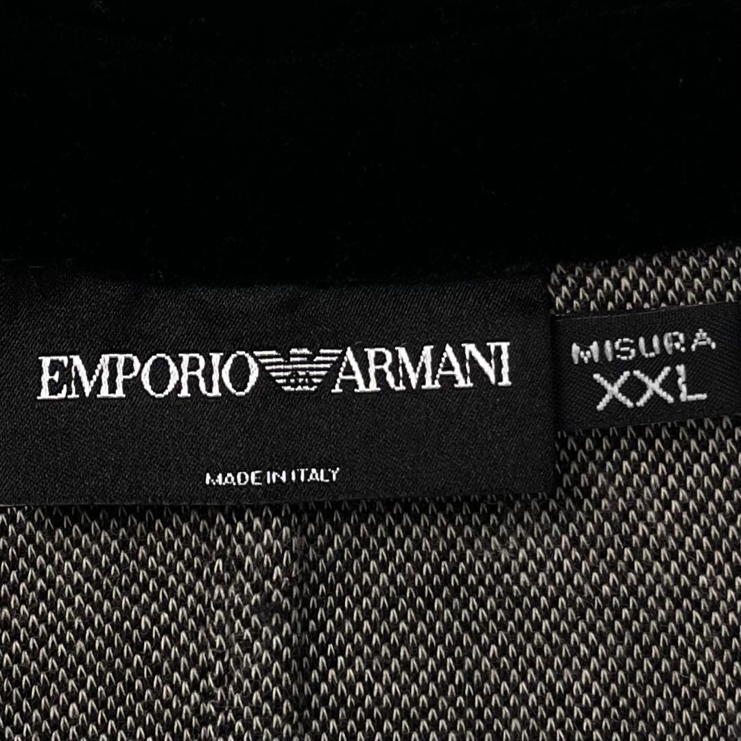 極希少 EMPORIO ARMANI ベロアカラー ヘリンボーンブレザー XXL