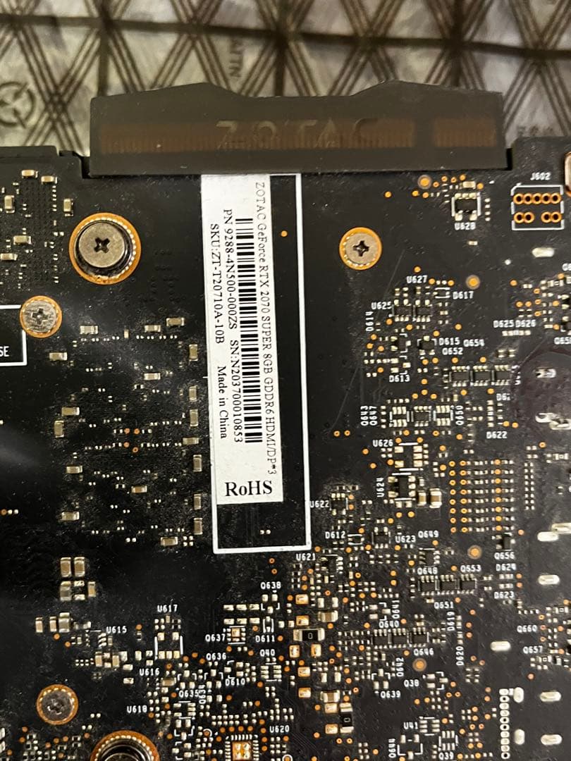 ZOTAC RTX2070super 8GB 本体のみ