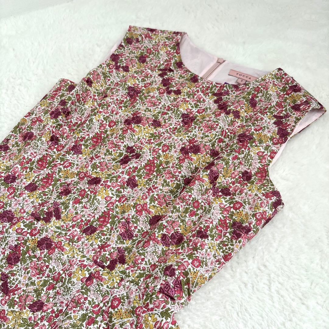 【極美品】TOCCA LIBERTY PENSTEMONROAD 刺繍ワンピース