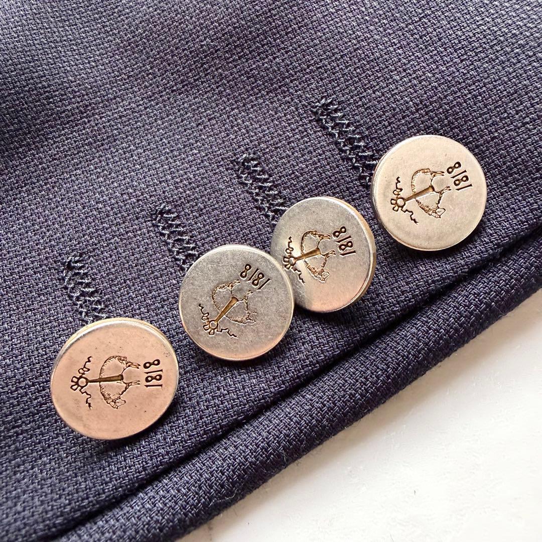 Brooks Brothers テーラードジャケット 銀ボタン ストライプ