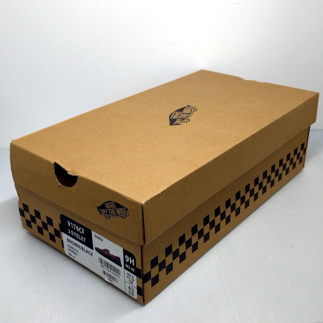 未使用 VANS デッキシューズ バンズ 革靴 V176CF 2 EYELET