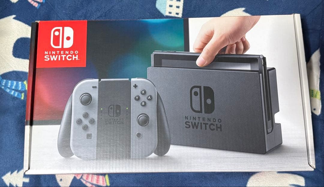 Nintendo Switch グレー本体&Joy-Conオレンジ・パープル
